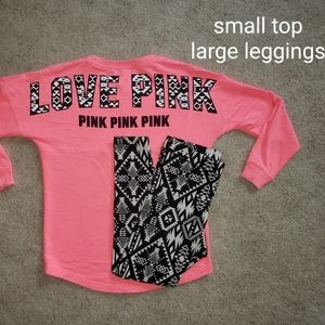 Victoria's Secret PINK matching Aztec outfit